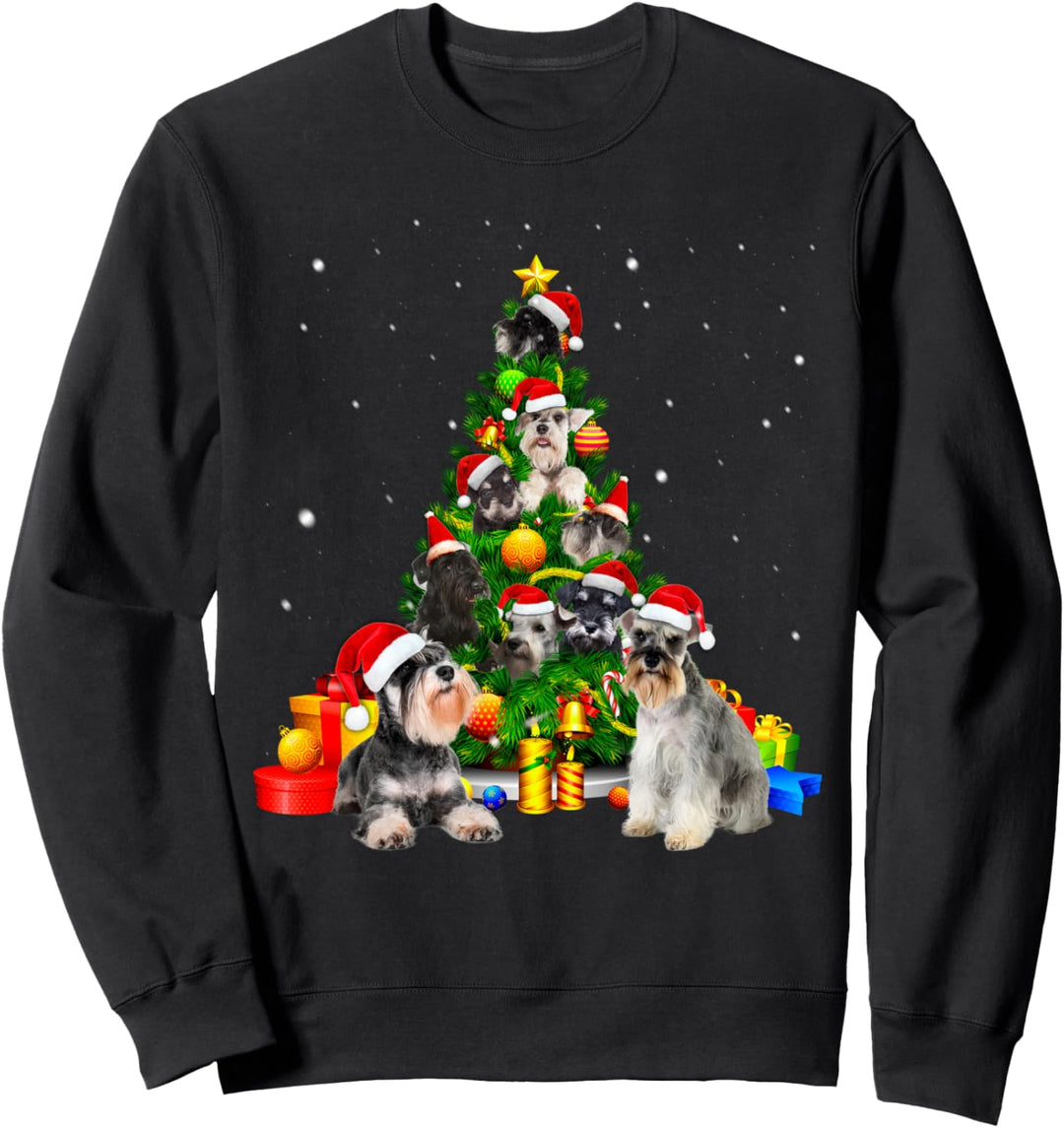 Schnauzer Christmas Tree X-Mas Gift Sweatshirt