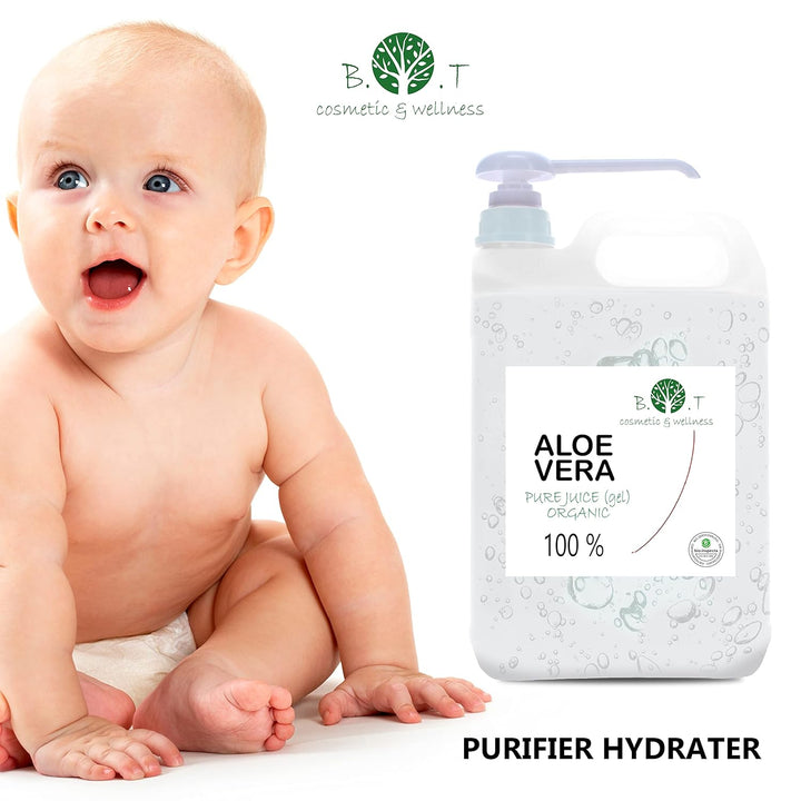 Bio Aloe Vera Konzentrat, 100% rein, Haut- &amp; Haarpflege, Für DIY Kosmetik, Aloe Vera flüssig, frisch