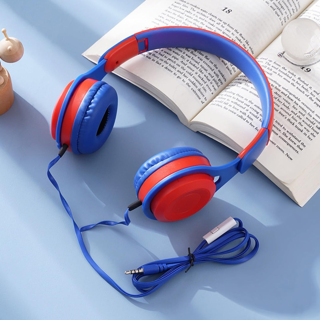 Kinder Kopfhörer mit Kabel Over Ear Kinderkopfhörer Wired Earphones Headphones für Kinder über Ohr v