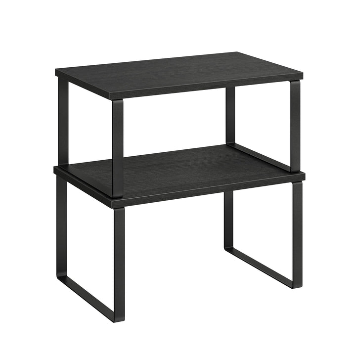 SONGMICS Gewürzregal, 2er Set Küchen-Organizer, Küchenregal, Schrank-Organizer Küche, erweiterbar, k