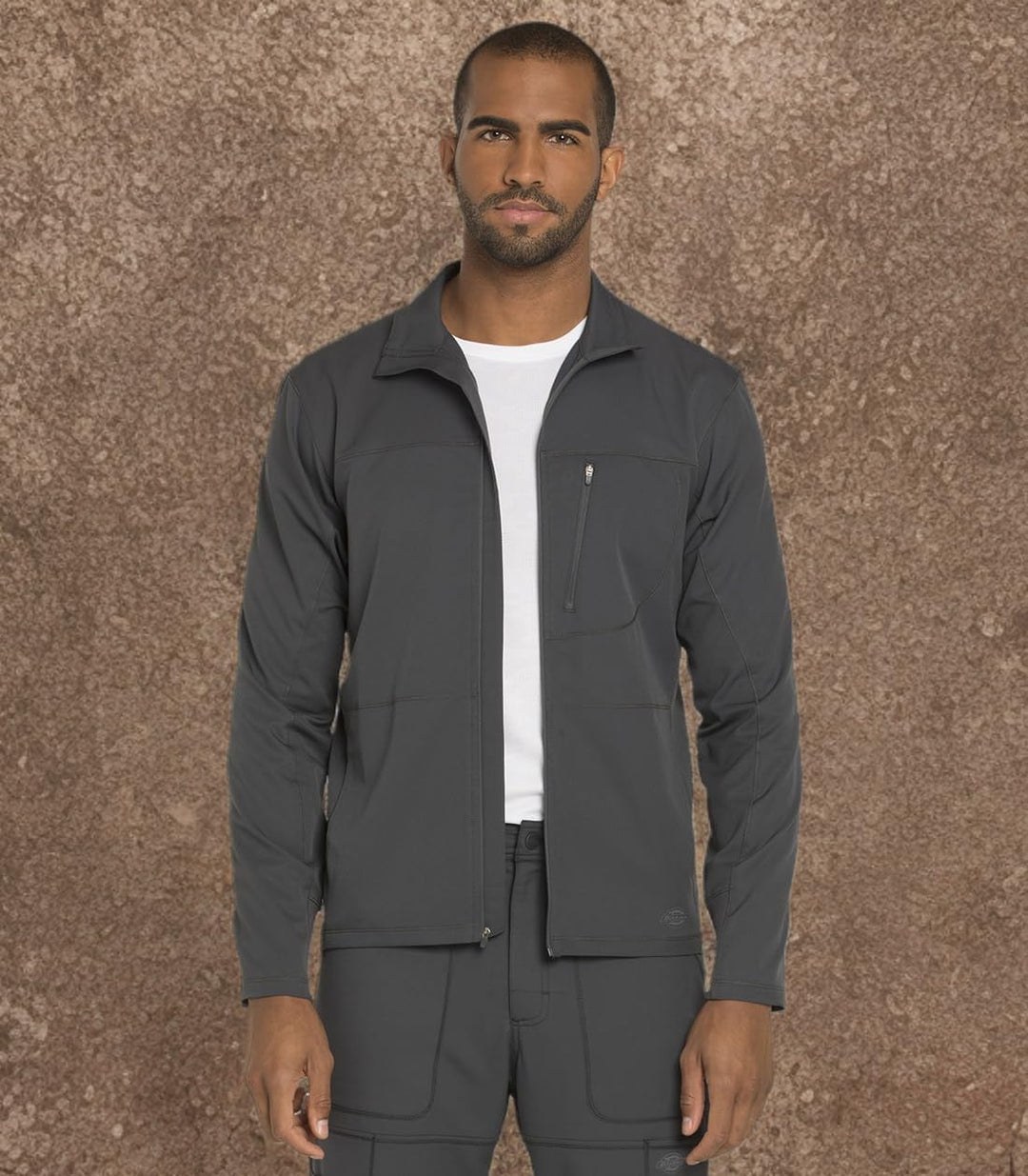 Dickies Dynamix DK310 Herren-Schlupfkasack, mit Reissverschluss vorne 3X-Large Gross Zinn, 3X-Large