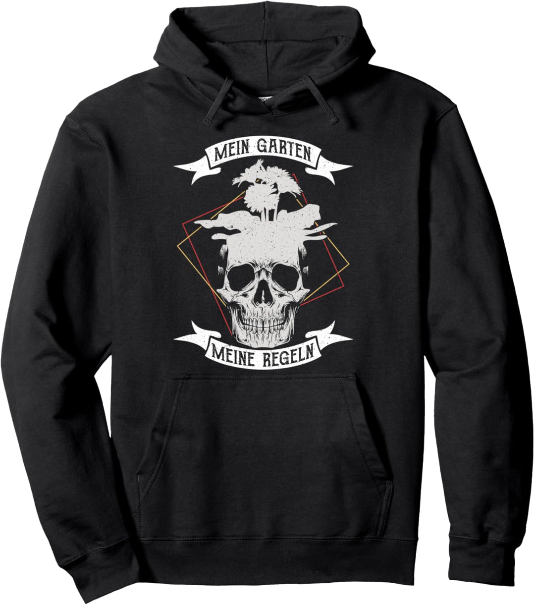 Mein Garten Meine Regeln Gärtner Spruch Gartengestaltung Pullover Hoodie