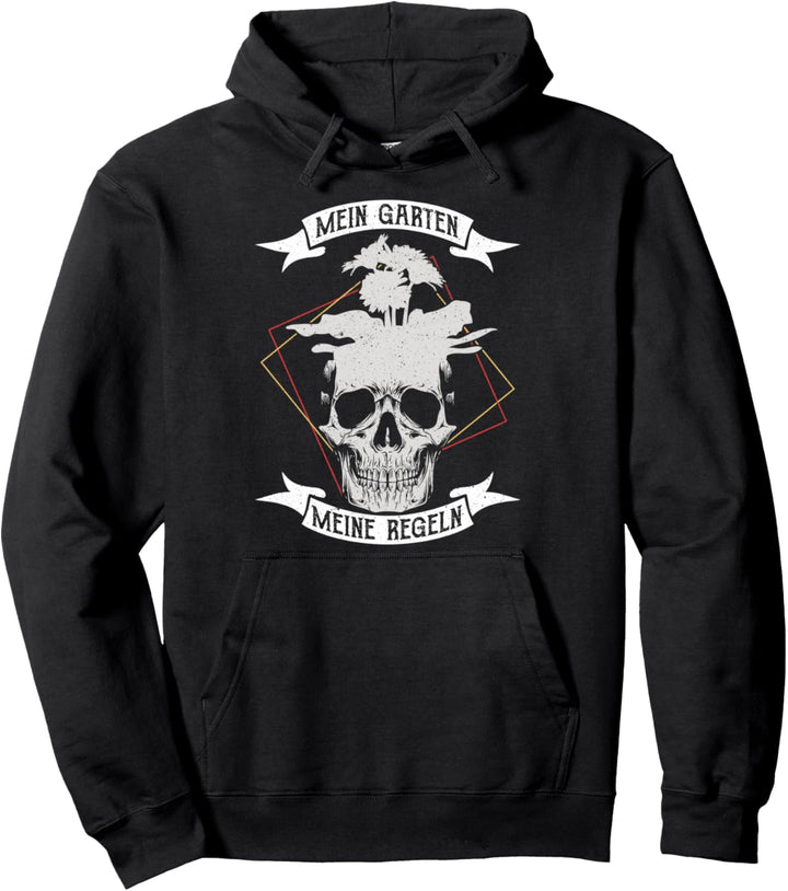Mein Garten Meine Regeln Gärtner Spruch Gartengestaltung Pullover Hoodie