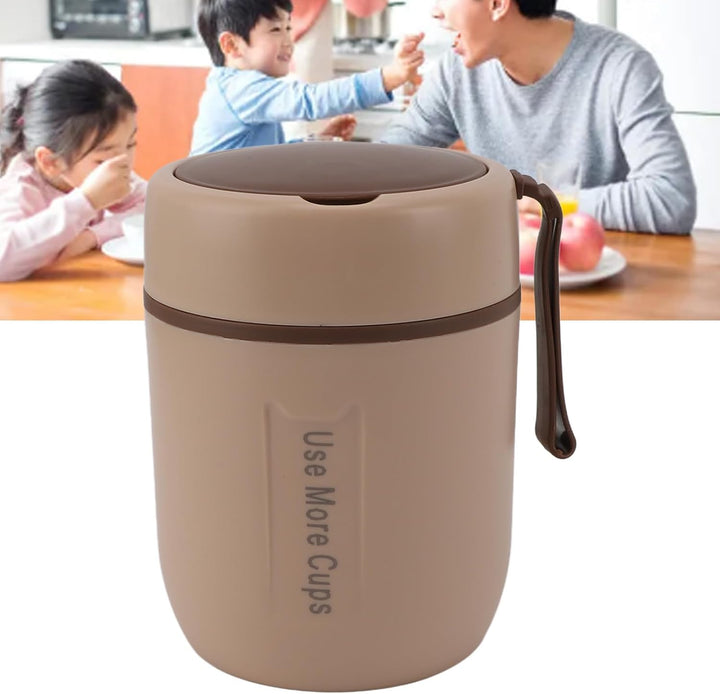 Isolierter Suppentopf aus Edelstahl 500 ml Fassungsvermögen, auslaufsicherer Lunchbehälter für Kinde