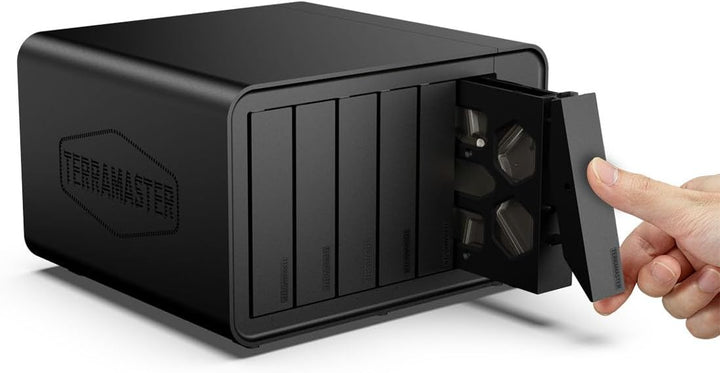 TERRAMASTER F6-424 Max NAS Storage - 6Bay Core i5 1235U 10 Kerne 12 Threads, 8GB DDR5 RAM, 10GbE Por