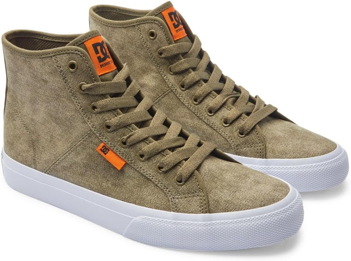 DC Shoes Herren Manual Hi Txse Sneaker, Washed Olive