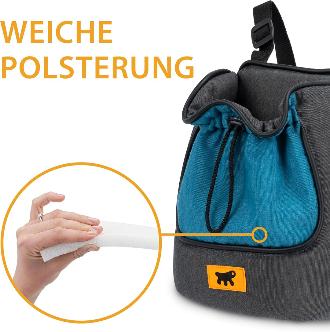 Ferplast Hunderucksack Trip, Katzenrucksack, Transportbox Katze, Hundetasche, verstellbare Gurte, Ko