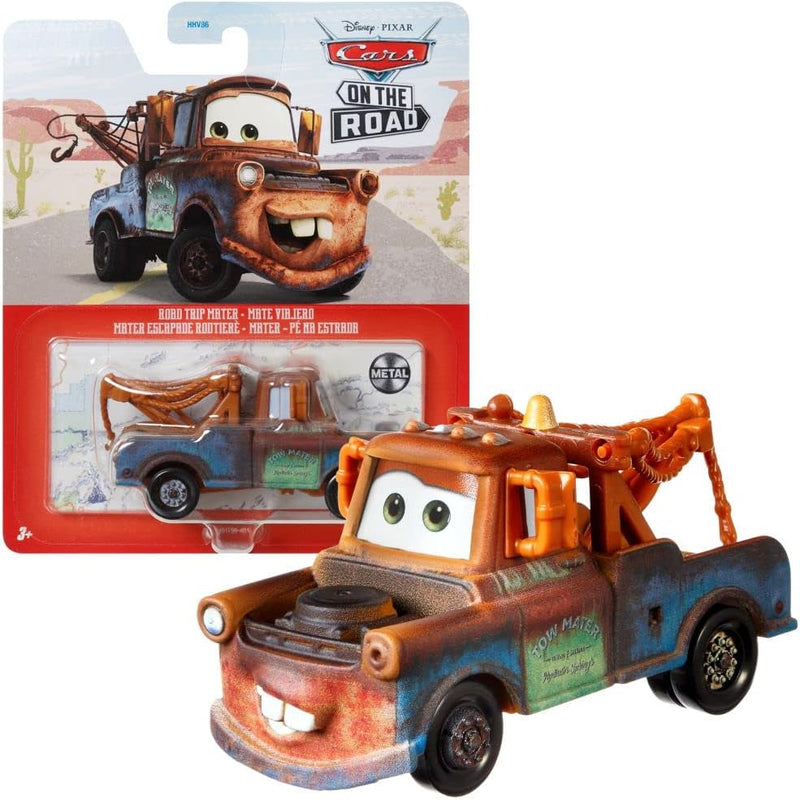 Mattel Auswahl Fahrzeuge Racing Style | Disney Cars | Die Cast 1:55 Auto, Typ:Hook/Mater Road Trip,