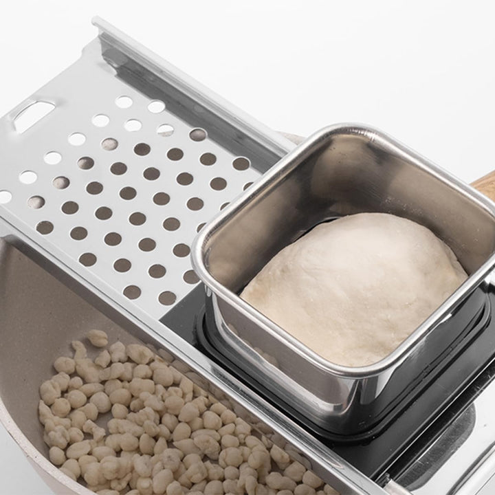 VOANZO Spätzlehobel aus Edelstahl, Spätzlehobel, spülmaschinengeeignet, Spätzlereibe, Spätzlepresse