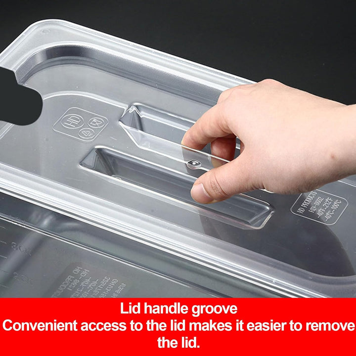 Sous Vide Behälter mit Deckel und Rack, 12L grosses Fassungsvermögen Slow Cooker Behälter Lebensmitt