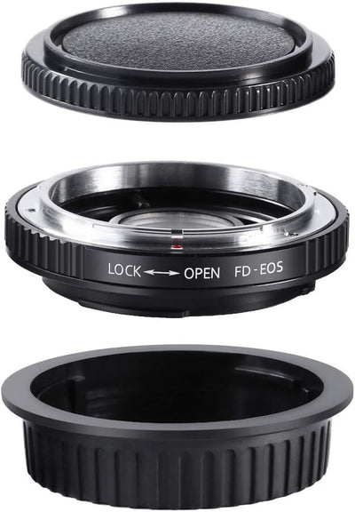K&F Concept FD-EOS Objektivadapter Adapter Canon Objektiv Adapterring für Canon FD FL Objektiv an Ca