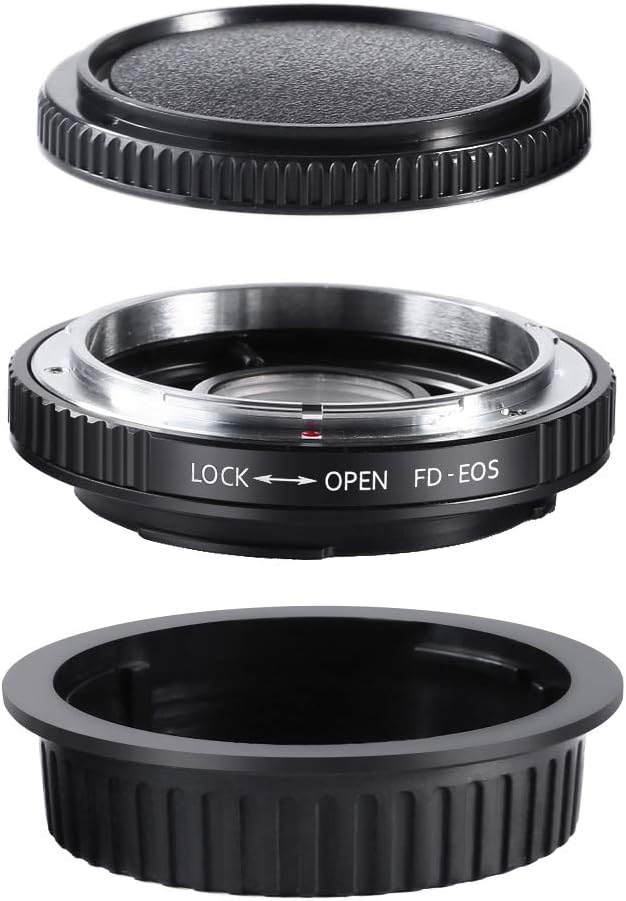 K&F Concept FD-EOS Objektivadapter Adapter Canon Objektiv Adapterring für Canon FD FL Objektiv an Ca