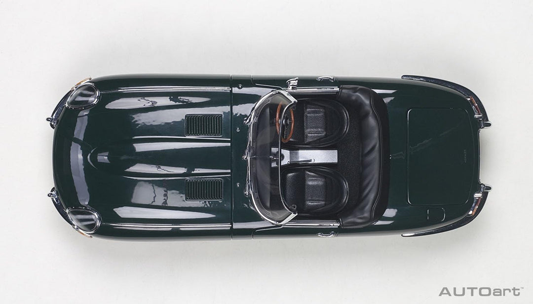 AUTOart 73604 Jaguar - E-Type Roadster Serie I 3.8 Miniaturmodell aus der Sammlung, grün