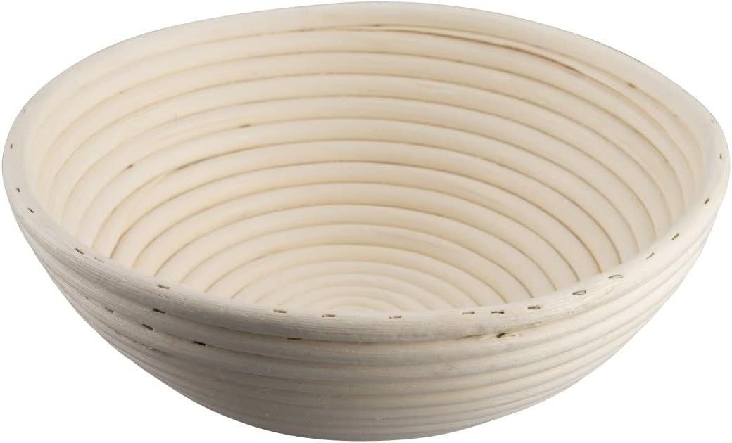Zenker Gärkorb rund Ø27 cm – Gärkörbchen aus natürlichem Rattan für selbstgemachtes Brot – Versorgt