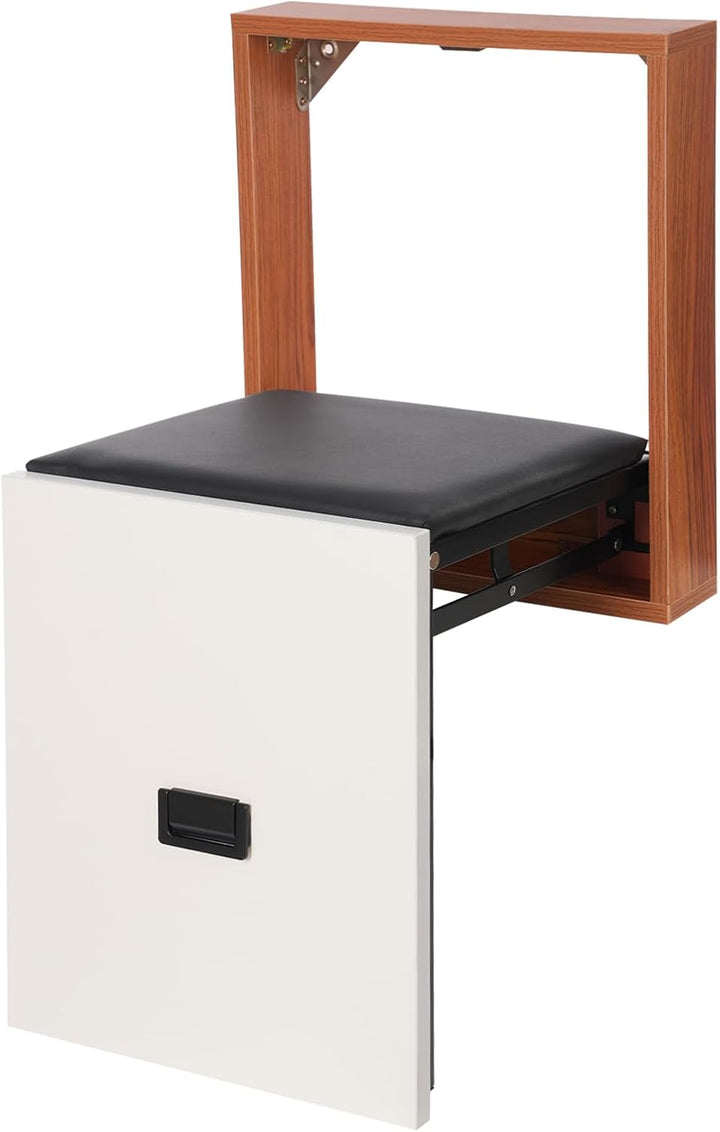 Wandklappstuhl, 35.5x36.5cm Klappsitz Wand, Wand Klappstuhl 150kg Gesamtbelastbarkeit, Wand Montiert