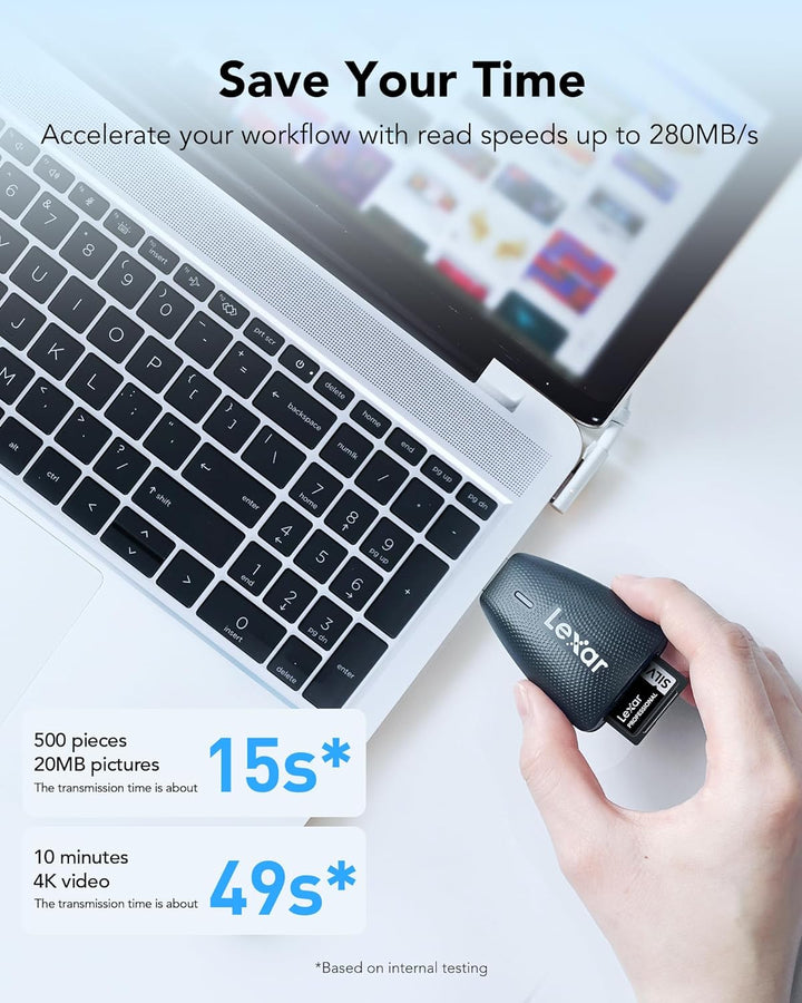 Lexar Silver Pro SD Karte 64GB, SD Speicherkarte UHS-II, V60, U3, C10, SDXC Karte, Bis zu 280 MB/s L