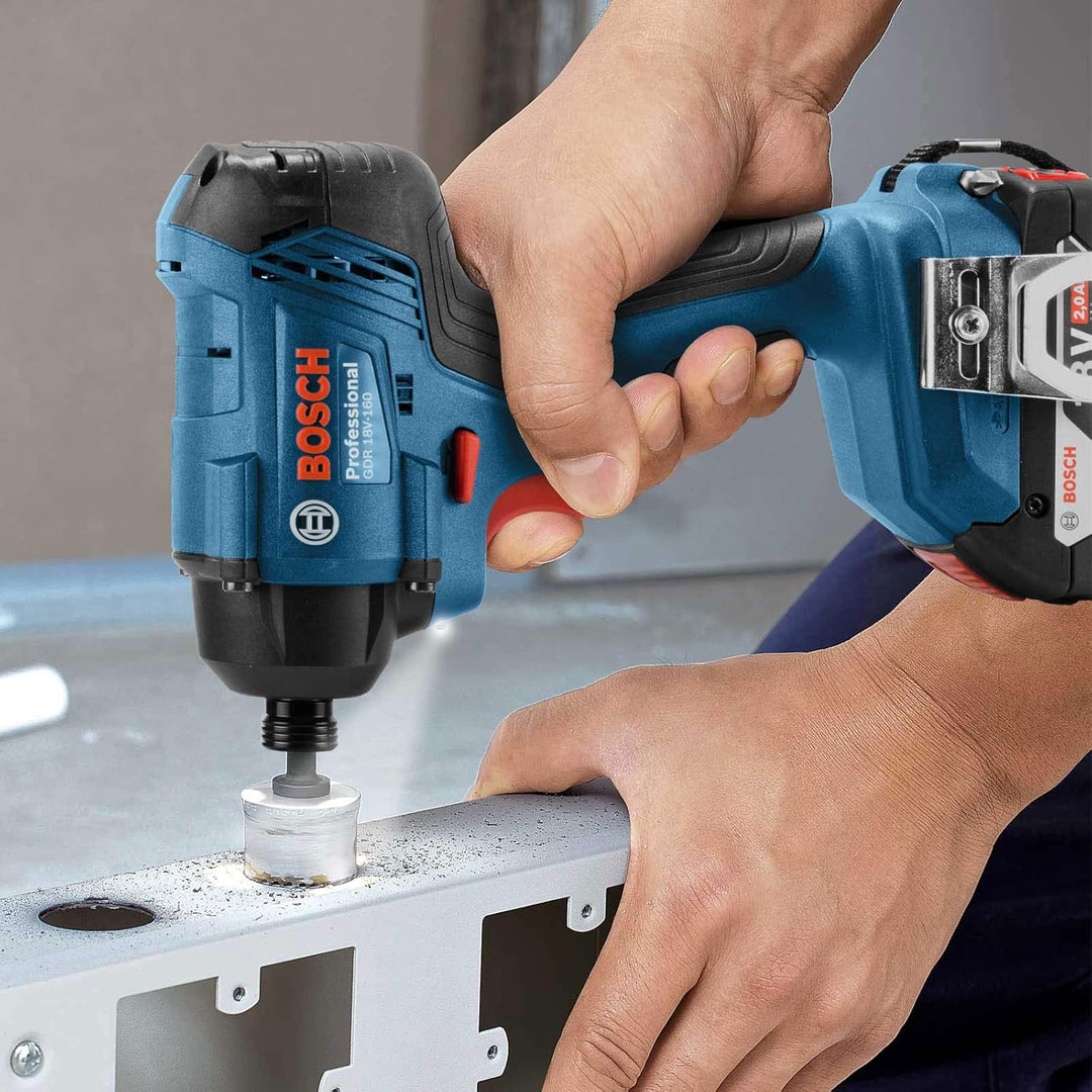 Bosch Professional 18V System Akku Drehschlagschrauber GDR 18V-160 (max. Drehmoment: 160 Nm, Schraub