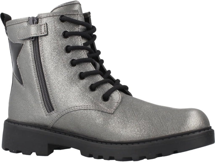 Geox Mädchen J Casey Girl Ankle Boot 28 EU Graphite Black, 28 EU Graphite Black
