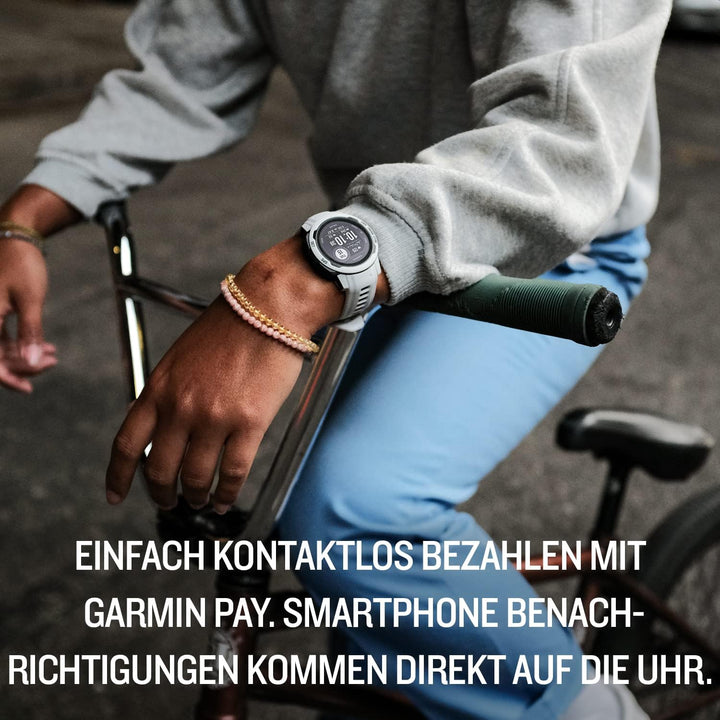 Garmin Instinct 2S Solar – schlanke GPS-Smartwatch mit bis zu 51 Tagen Akkulaufzeit, über 40 Sport-A