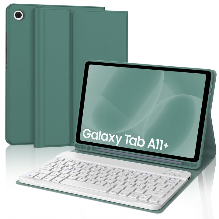 Tastatur Hülle für Samsung Galaxy Tab A11+ Plus/A9+ Plus 11 Zoll 2025/2023 Tablet mit Magnetisch Abn