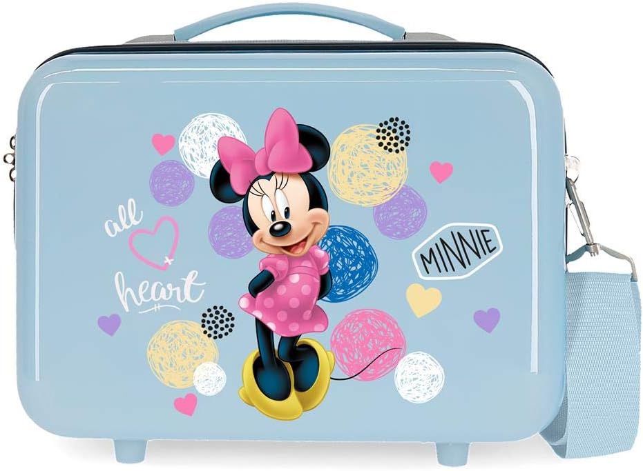 Disney Love Minnie Anpassungsfähiger Schönheitsfall Blau 29x21x15 cms ABS