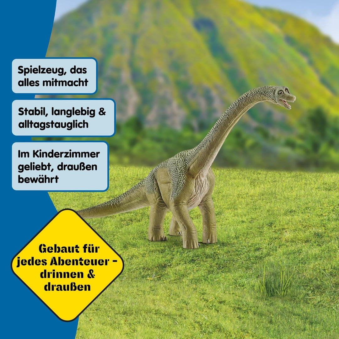 schleich 14581 Brachiosaurus, ab 5 Jahren, DINOSAURS - Spielfigur, 12 x 30 x 19 cm, grün Single, Sin