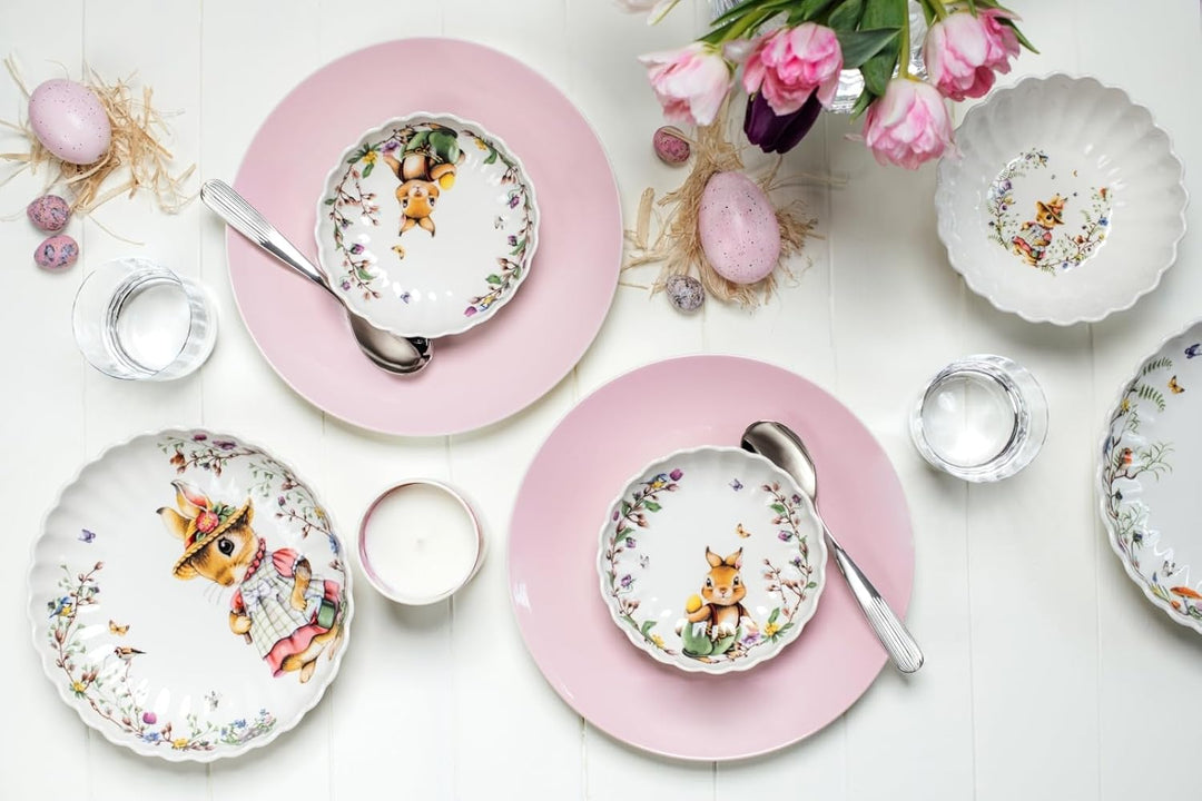 Villeroy & Boch – Rose Garden Tafelbesteck 30 teilig, Edelstahl Besteck Set silbern, rostfrei, gesch