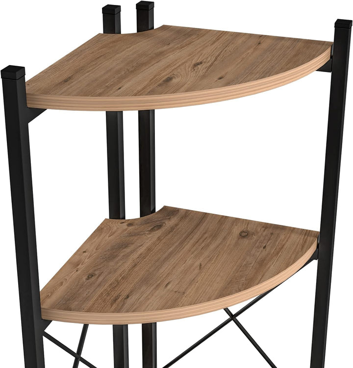[en.casa] Pflanzregal Ulfborg Eckregal Blumenständer Winkelregal Pflanzentreppe mit 6 Ablagen 160x30