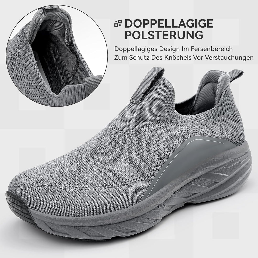 Sosenfer Slip On Sneaker Herren Ohne Schnürsenkel Schuhe Sportschuhe Laufschuhe Leichte Atmungsaktiv