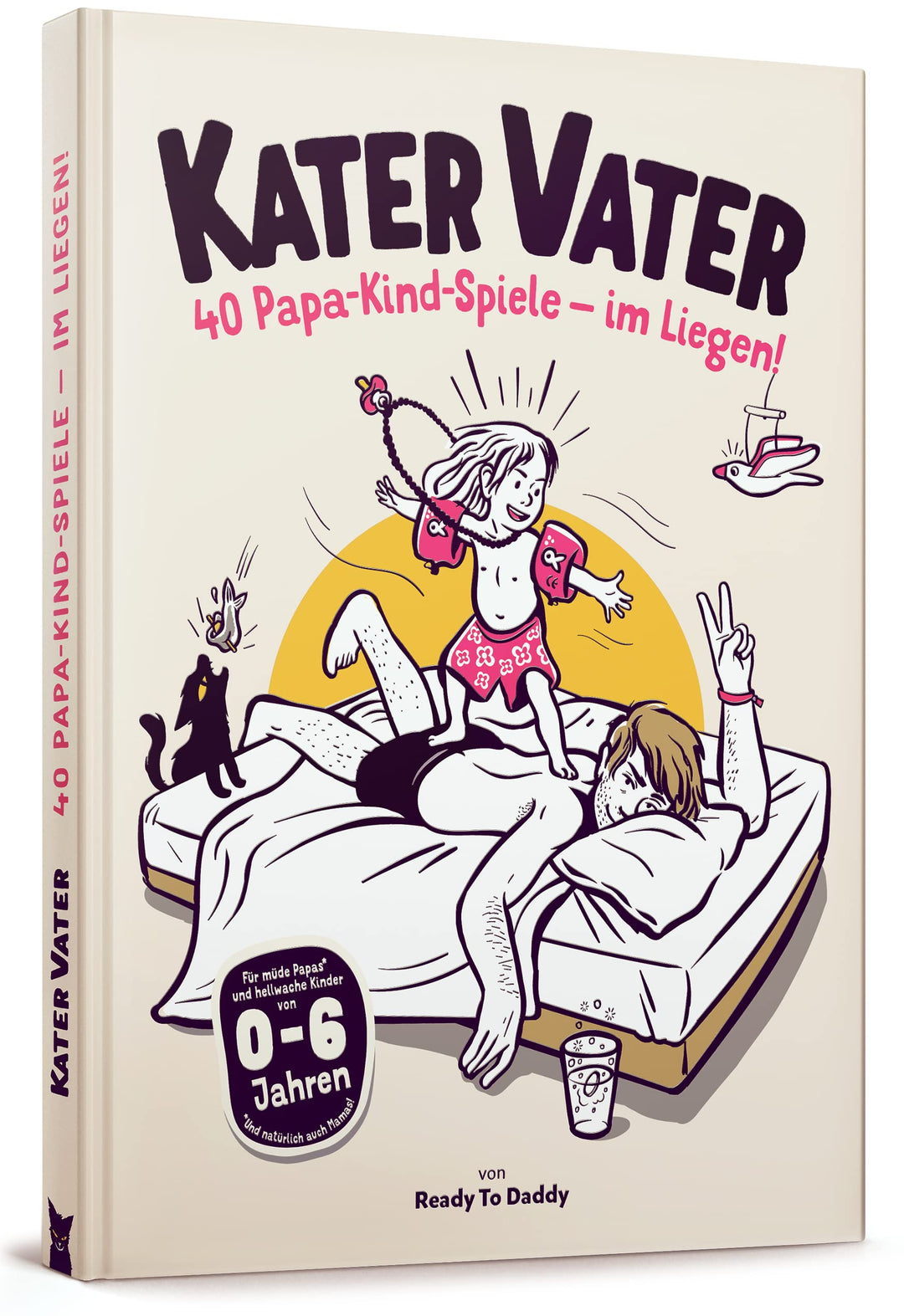 Kater Vater: 40 Papa-Kind-Spiele im Liegen – Für übermüdete Papas und hellwache Kinder., Geschenkart