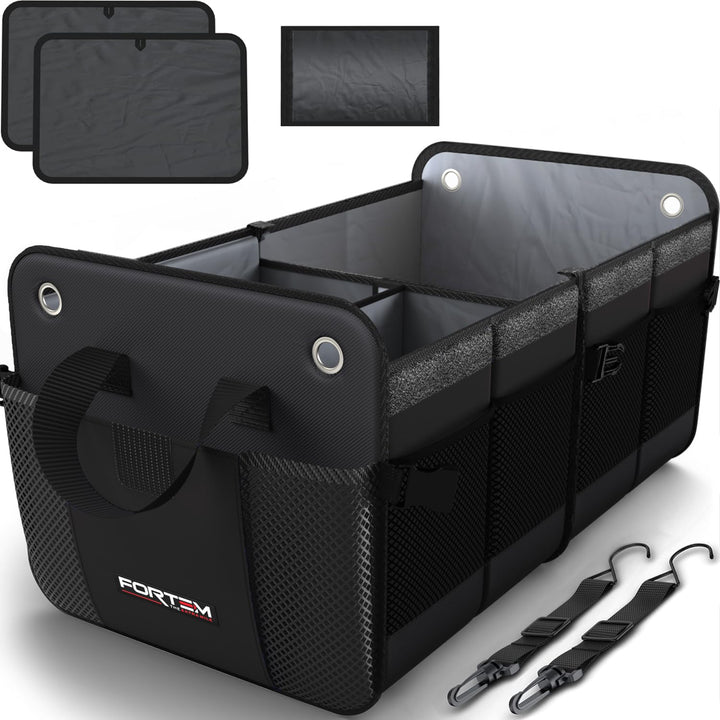 FORTEM Kofferraum Organizer, Kofferraumtasche, Zusammenklappbarer Auto Organizer Kofferraum mit Fäch