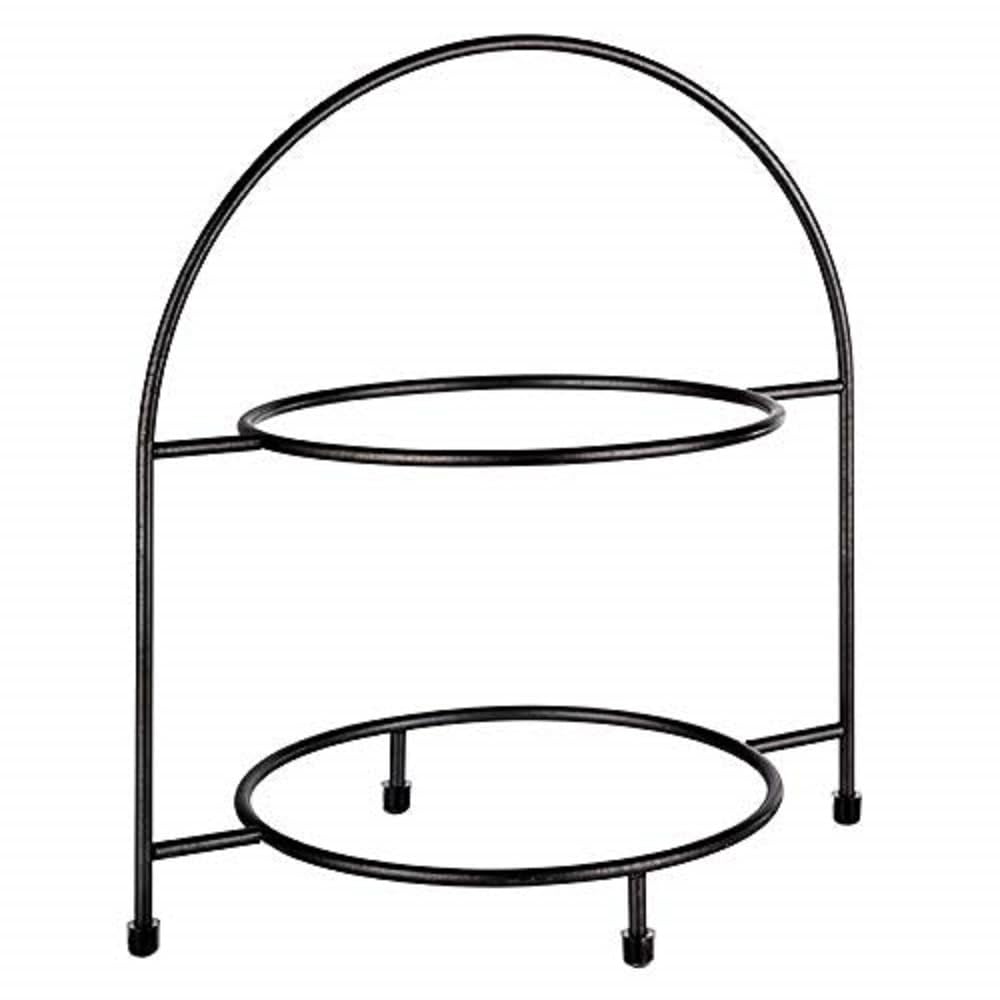 APS 33208 Serviergestell „Industrial“, Etagere, Gestell aus Metall für 2 Teller max. Ø 27 cm, innere