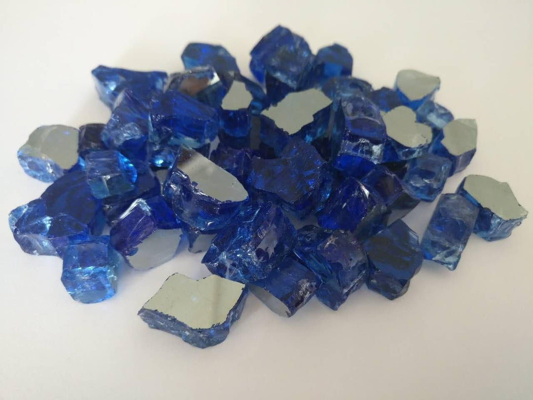 Feuerglas,Cobald Blau reflektierend (2), 2.0 Kilogramm