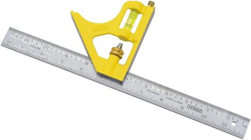 Stanley 46-123 30,5 cm Kombinationswinkel für Bauunternehmer, Quadrat