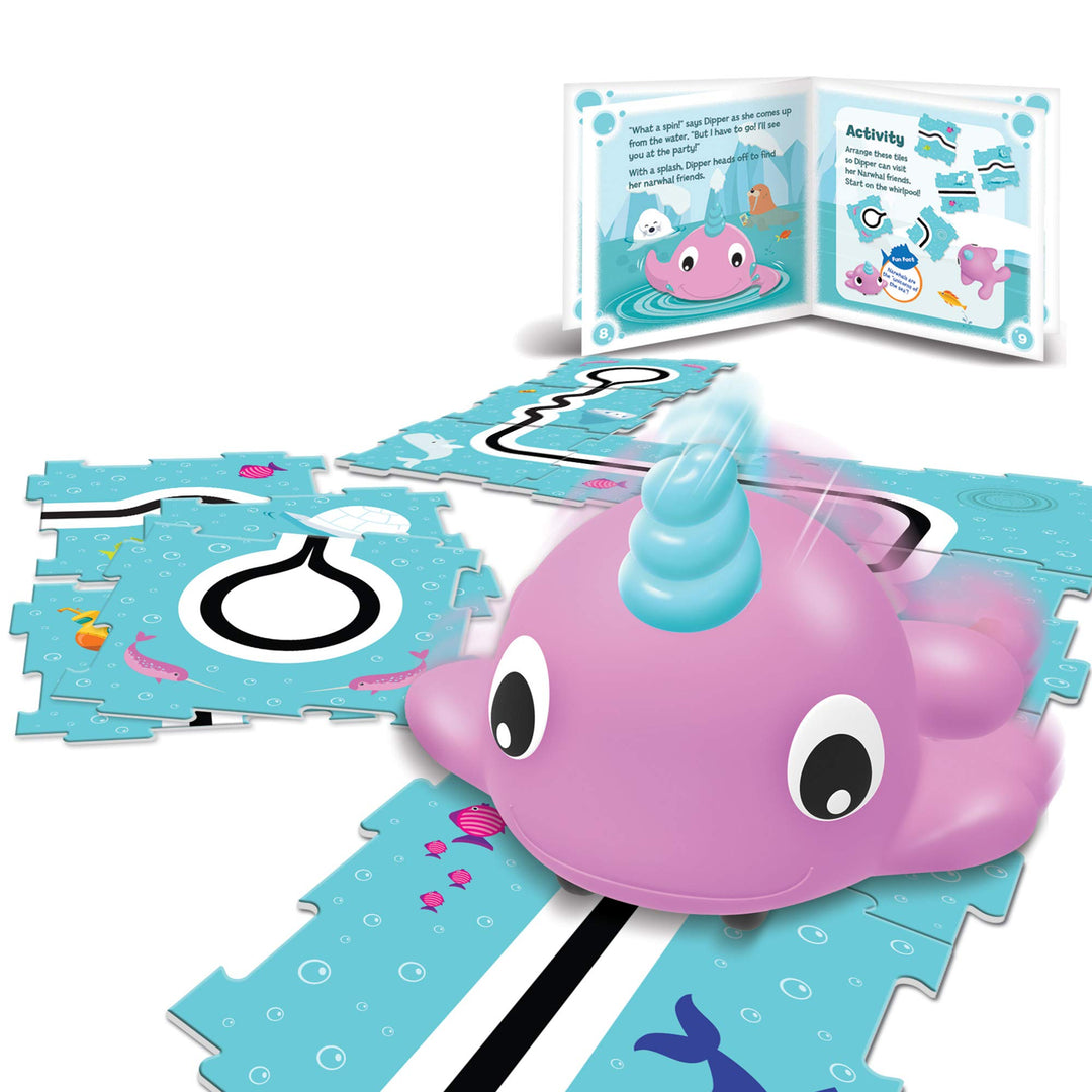 Learning Resources Coding Critters Go-Pets Renntiere – Narwal Dipper, Mint, Programmierspielzeug für