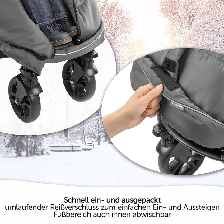 Zamboo Fusssack für Joie Buggy Sportwagen (passend für Litetrax, Mytrax, Chrome) - Winterfusssack fü