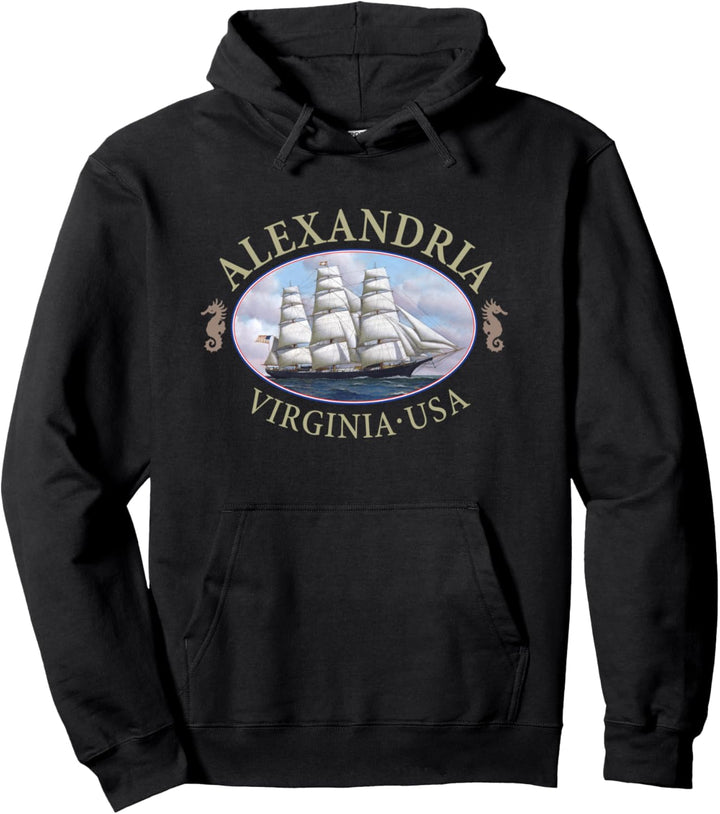 Alexandria Virginia Clipper Schiff Pullover Hoodie