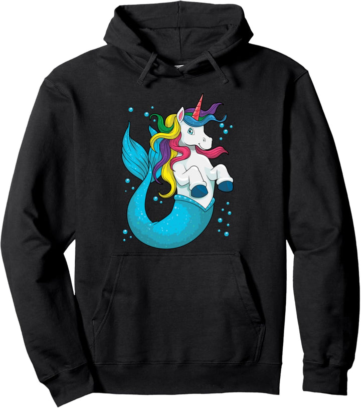 Einhorn Meerjungfrau Meerjungfrau Meer Magischer Regenbogen Pullover Hoodie
