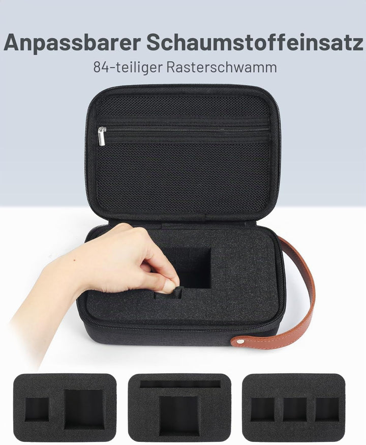 Luxtude Harte EVA-Hülle mit Schaumstoff, stossfeste EVA-Organizer-Tasche, Reise-Tragetaschen für Dro