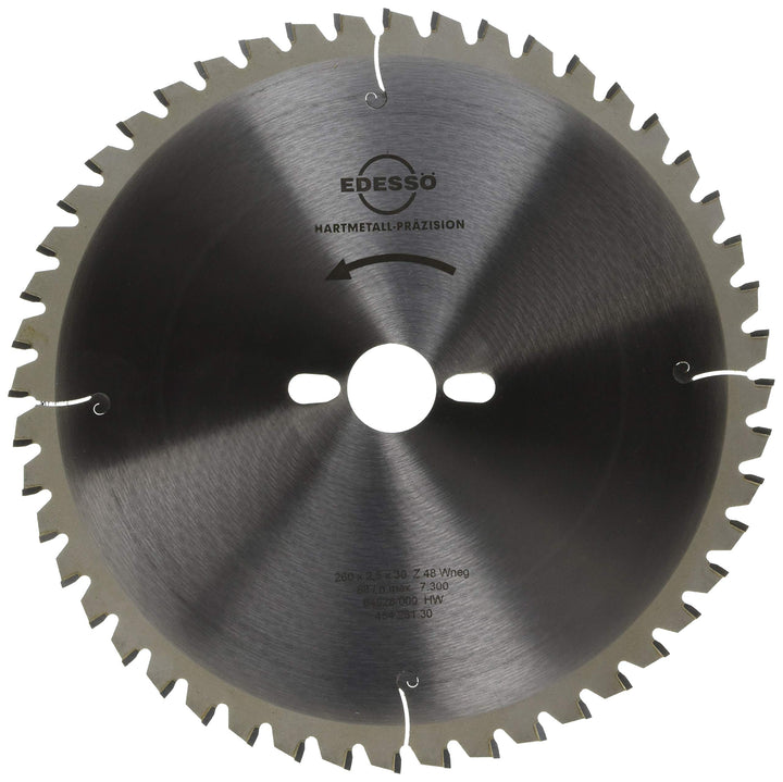 Edessö 45426130 HM-Kreissägeblatt Präzision-Spezial 2 KNL HW, Z=48 W neg, 260 x 2,5/1,8 x 30 mm, Sil