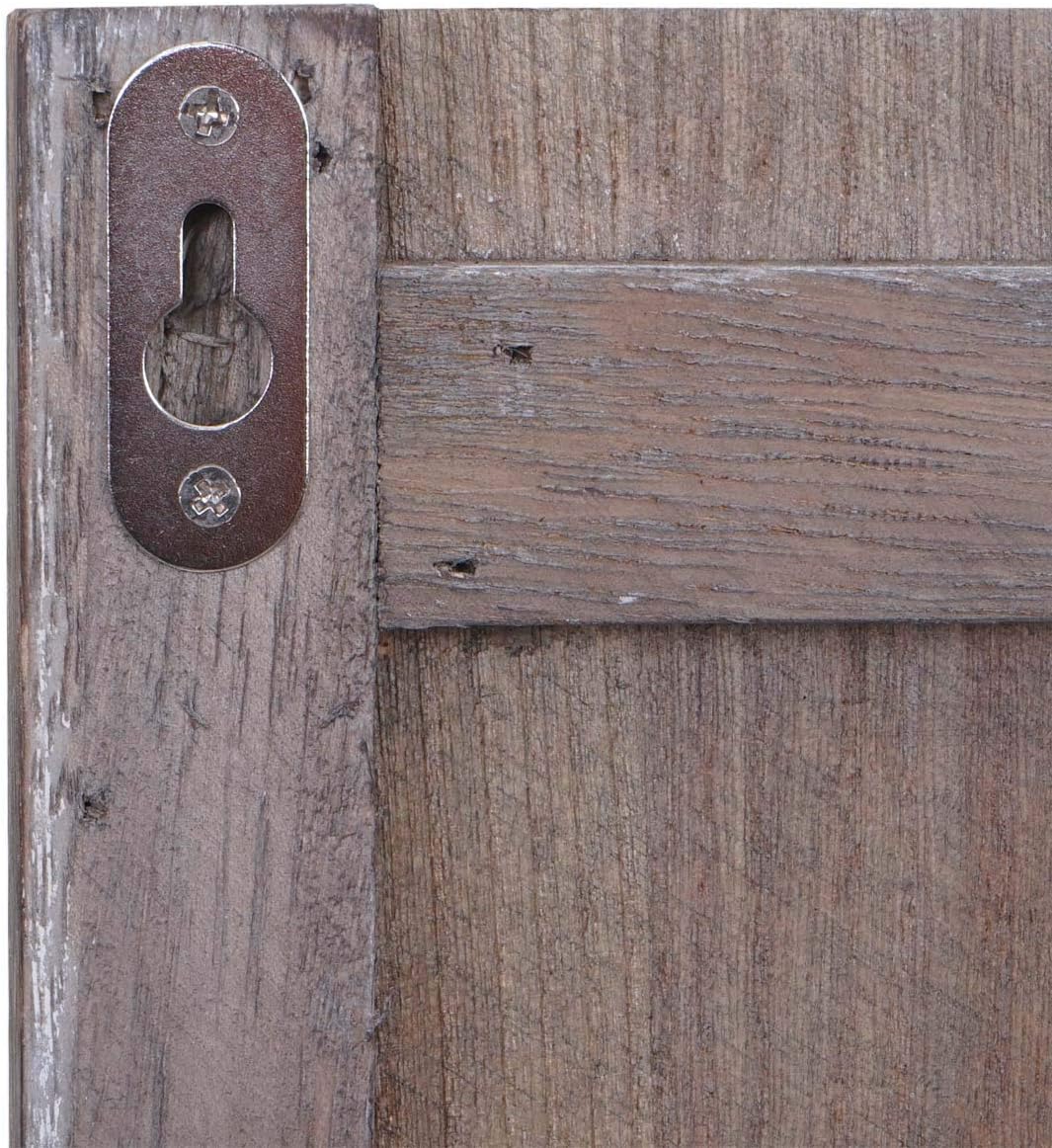 Mendler Tassenhalter HWC-D13, Hängeregal Tassenbrett Wandboard, 6 Haken 91x60cm - dunkelgrau Dunkelg