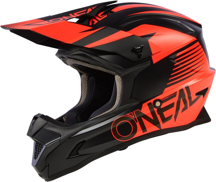 O'NEAL 3SRS Helm ATTACK Schwarz/Weiss XS Schwarz/Rot, XS Schwarz/Rot