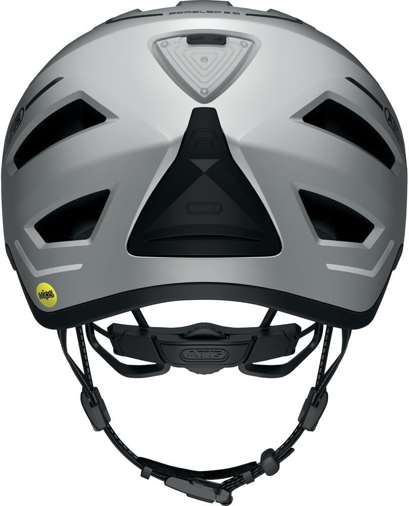 ABUS Stadthelm Pedelec 2.0 MIPS - Fahrradhelm mit Rücklicht, Schirm, Regenhaube und MIPS-Aufprallsch