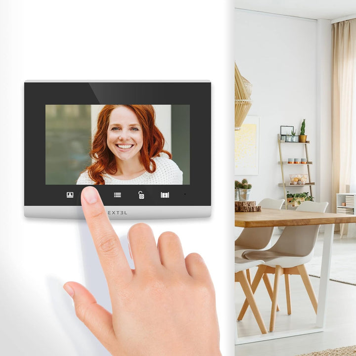 Avidsen Video-Türsprechanlage mit Glasdisplay 17,8 cm (7 Zoll), verbunden mit Ihrem Smartphone mit i