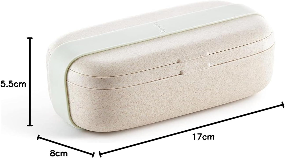 Lékué Lunchbox Individual to Go Organic, Beige, 500 ml Einzelzimmer Beige, Einzelzimmer Beige