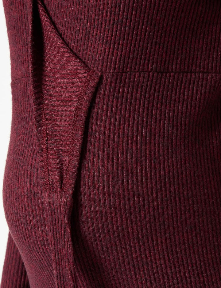Noppies Damen Dress Redan Nursing Long Sleeve Kleid 44 Tawny Port - P281, 44 Tawny Port - P281