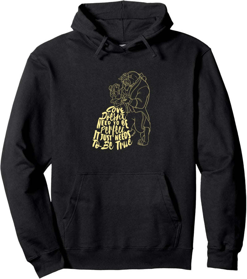 Disney Beauty And The Beast True Love Silhouette Pullover Hoodie