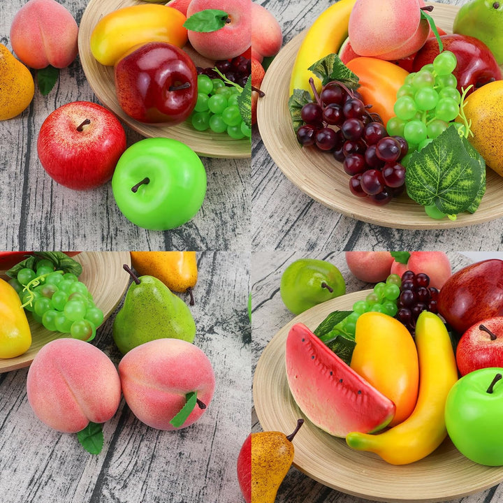 12 Stück künstliche Früchte, künstliche Früchte Set, Simulation Obst für zu Hause, Simulation Obst R