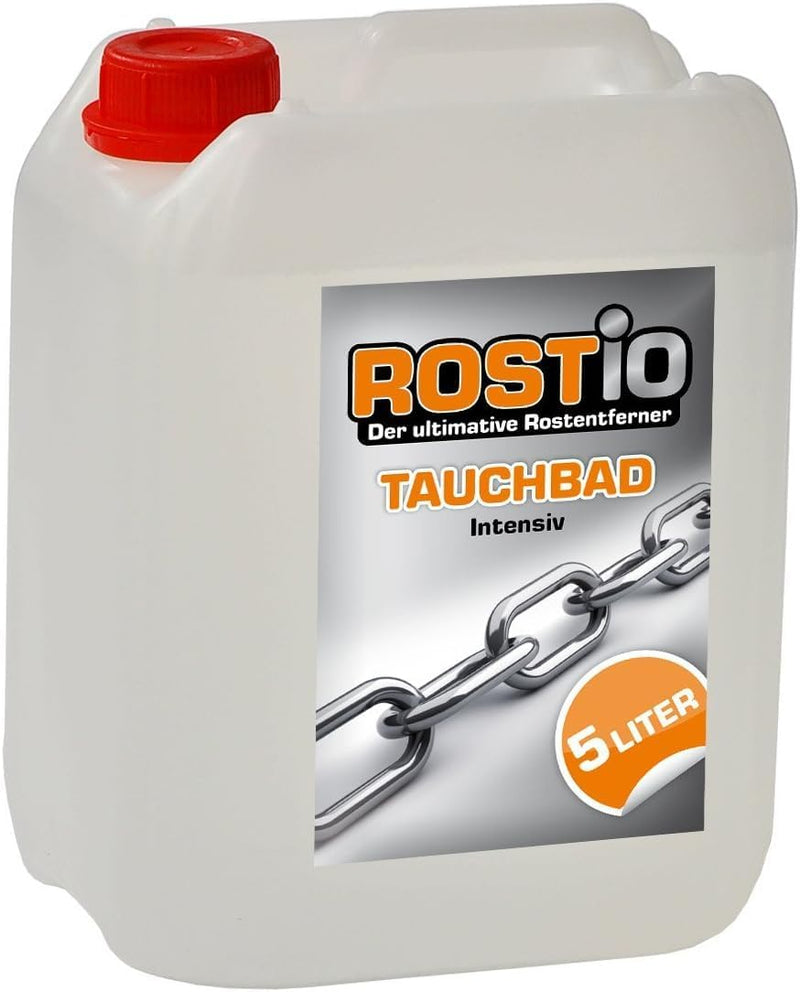 Rostio Tauchbad Intensiv 5 Liter Rostumwandler Rostentferner Rostlöser Entroster - Auto KFZ Motorrad