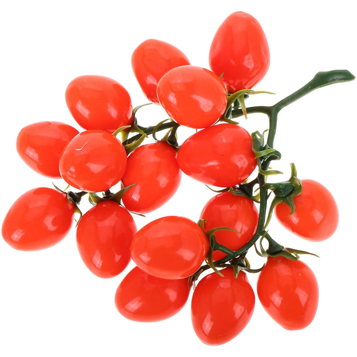 DOITOOL Künstliche Kirschtomaten für Dekoration Lebensechte Gefälschte Tomaten Dekorative Plastik Ge